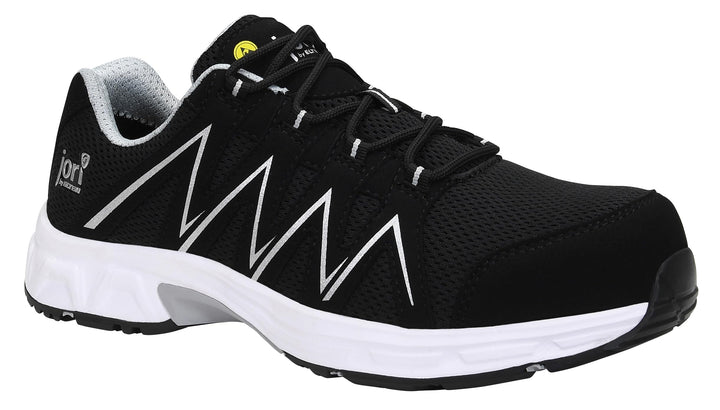 JORI Sicherheitsschuhe jo_Speedy Black-Silver Low ESD S1P, Herren, Textil, Kunststoffkappe (Leichter