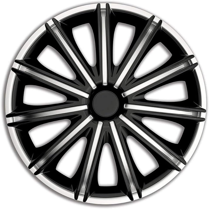 AUTO-STYLE Satz Radzierblenden Nero 18-Zoll Silber/Schwarz Silber/Schwarz 18-Zoll, Silber/Schwarz 18