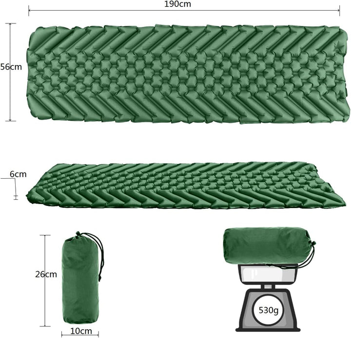 Isomatte Camping Outdoor Ultraleicht Camping Isomatte Aufblasbare, wasserdichte Faltbar Luftmatratze