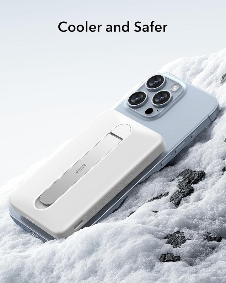ESR MagSafe Power Bank 5000mAh, QI2-Zertifizierte Magnetische Power Bank, 1,5cm Ultrakompakte Powerb