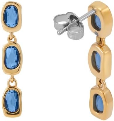 Skagen Damen Gold Ton Edelstahl oder Halbedel mit Post-Verschluss Ohrringe Bronze-Gold, Bronze-Gold