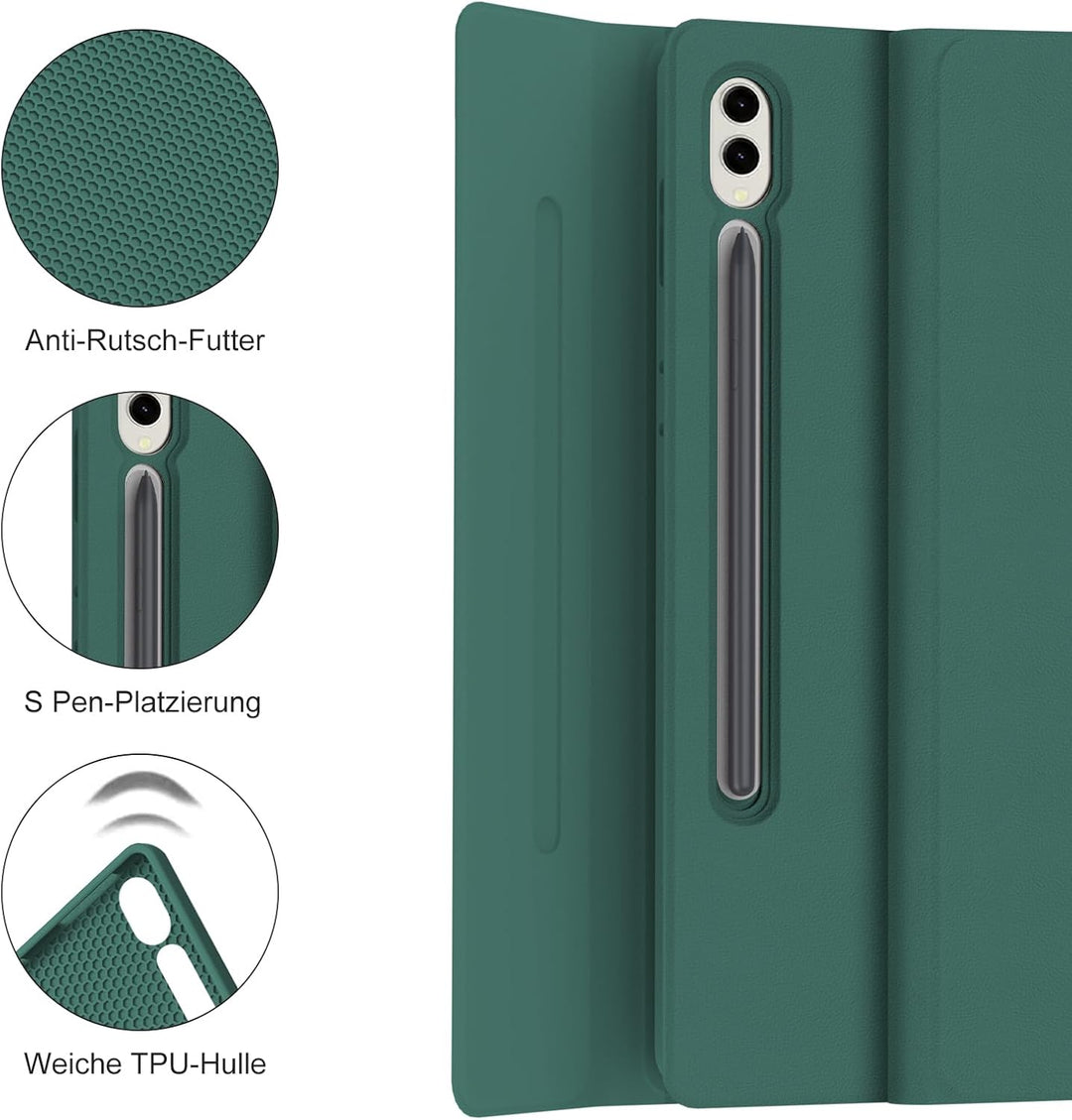 IVEOPPE Tastatur für Samsung Galaxy Tab S10 Ultra 2024, Hülle mit Tastatur Galaxy Tab S10 Ultra/S9 U