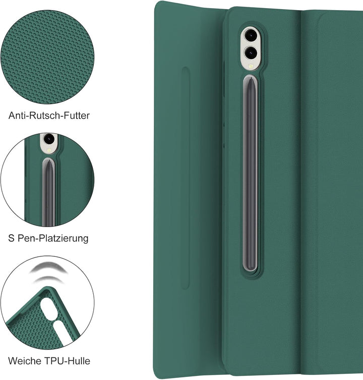 IVEOPPE Tastatur für Samsung Galaxy Tab S10 Ultra 2024, Hülle mit Tastatur Galaxy Tab S10 Ultra/S9 U