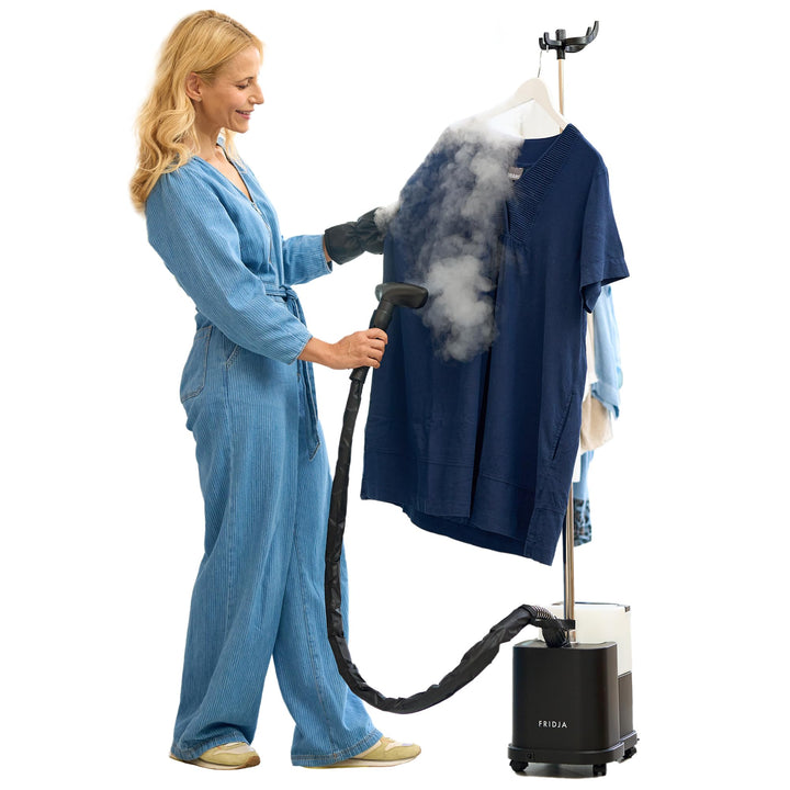 Fridja f1600 Professioneller Kleiderdampfer – Leistungsstarke 2200W Premium-Dampfmaschine – Zwei Dam