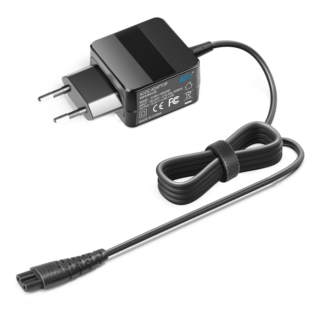 KFD Netzteil 15V 5,4W Ladegerät Ladekabel Charger für Philips Rasierer Series 3000 5000 1000 7000 90