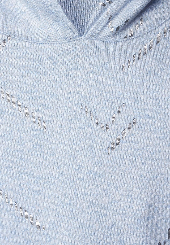 Cecil Damen Kapuzenshirt Hoodie S Real Blue Melange, S Real Blue Melange