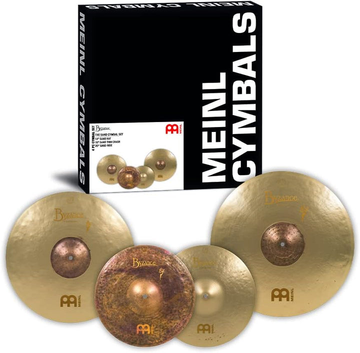Meinl Cymbals Byzance Vintage Benny Greb Sand Schlagzeug Becken Set 14-20 Zoll (Video) Box Pack (35,