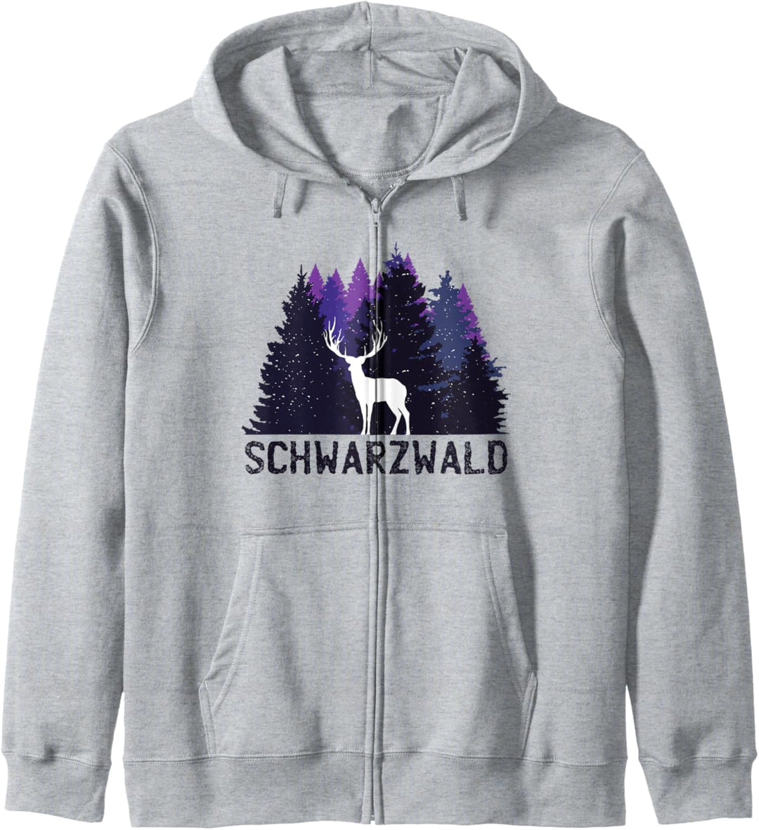 Schwarzwald Hirsch Wald Natur Wandern Jäger Souvenir Kapuzenjacke