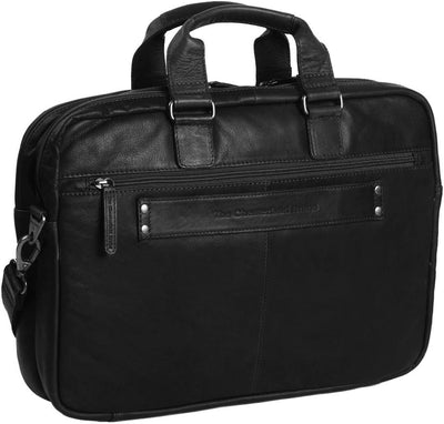 The Chesterfield Brand Seth Samuel - Laptoptasche 15" Leder 40 cm Schwarz, Schwarz