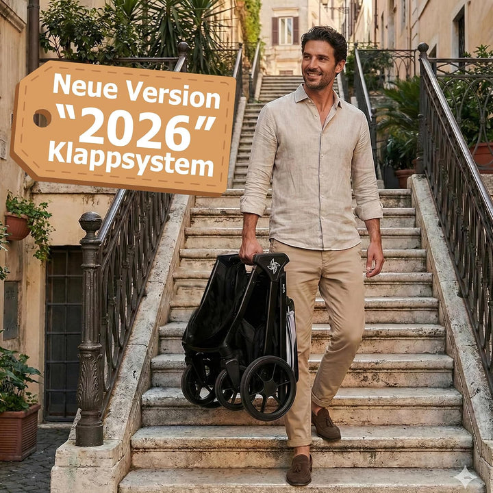 SPACELY, kinderwagen Buggy, bis zu 22 kg, Kinderwagen sehr gross und komfortabel, geräumige Sitz, se
