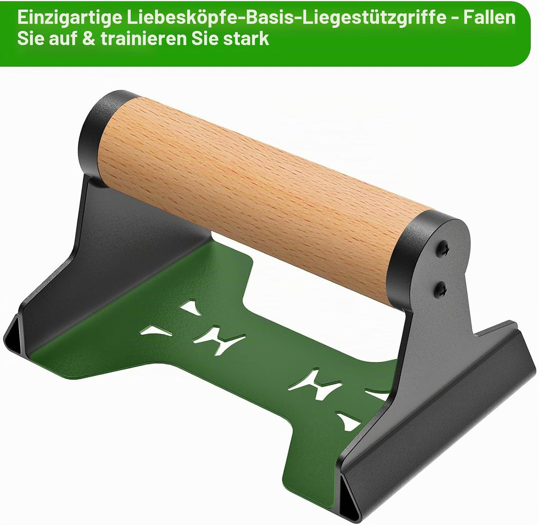 SELEWAERE Calisthenics Equipment Liegestützgriffe - Rutschfest Parallettes Handstand Griffe Robuste