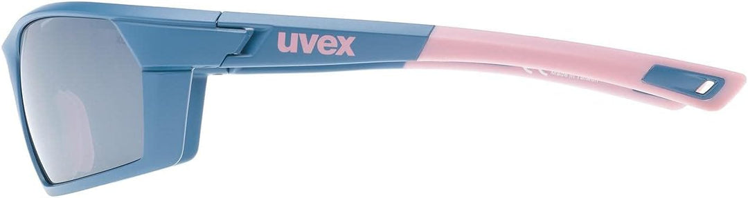Uvex Unisex Uvex Sportstyle 225 Sportbrille (1er Pack) Einheitsgrösse Blue Matt Rose/Silver, Einheit