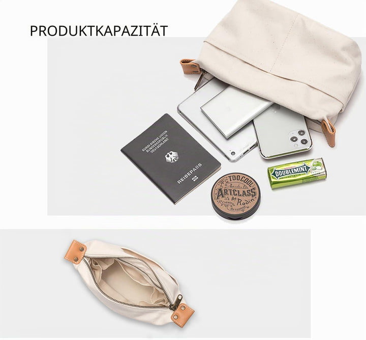Interne Segeltuchtasche mit Reissverschluss, mittlere Handtasche, Innentasche, multifunktionale Kosm