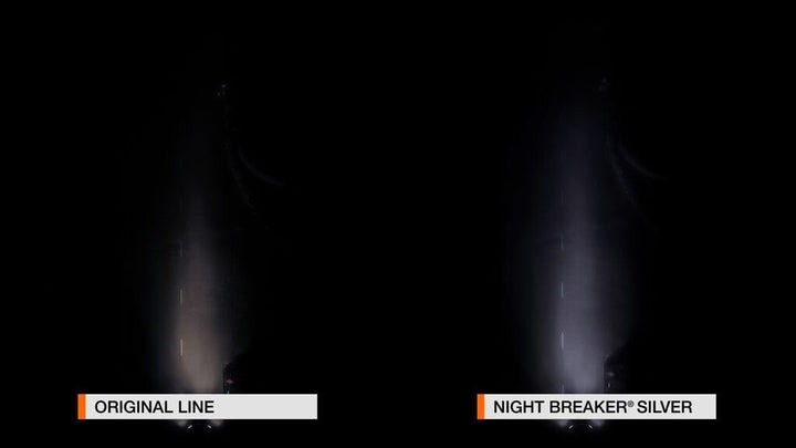 Osram Night Breaker Silver H7, +100% mehr Helligkeit, Halogen-Scheinwerferlampe, 64210NBS-HCB, 12V P