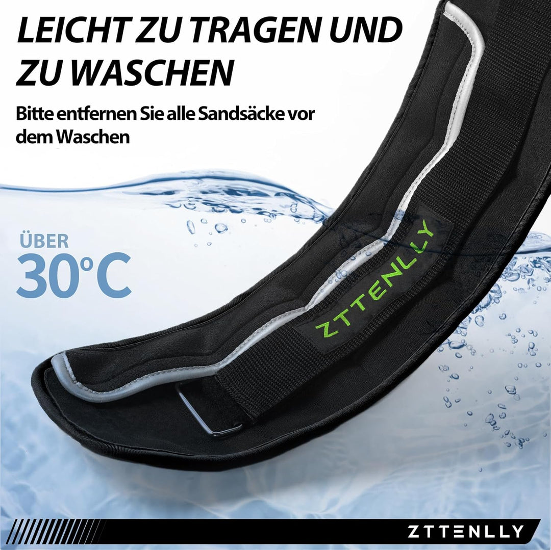 Gewichtsmanschetten für Knöchel & Handgelenk - Verstellbar （0.45-9 kg/Paar), Atmungsaktives Merceriz