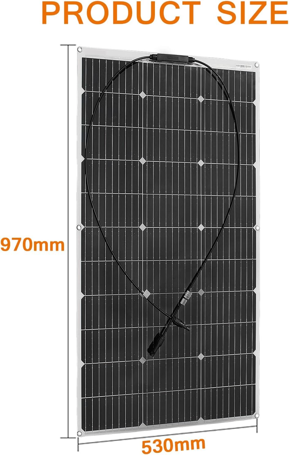 400 Watt Solarpanel Flexibel Kit 12V/24V Off-Grid System: 4 Stück 100W Monokristalline Solarmodule m