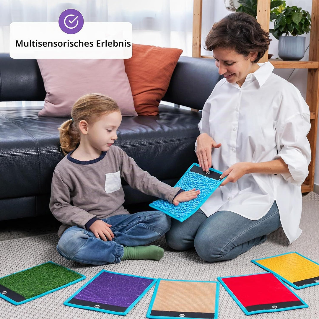 ODOXIA Sinnesmatten Für Autistische Kinder | Taktile Scheiben | Sensorische Fliesen | Sensorischer T