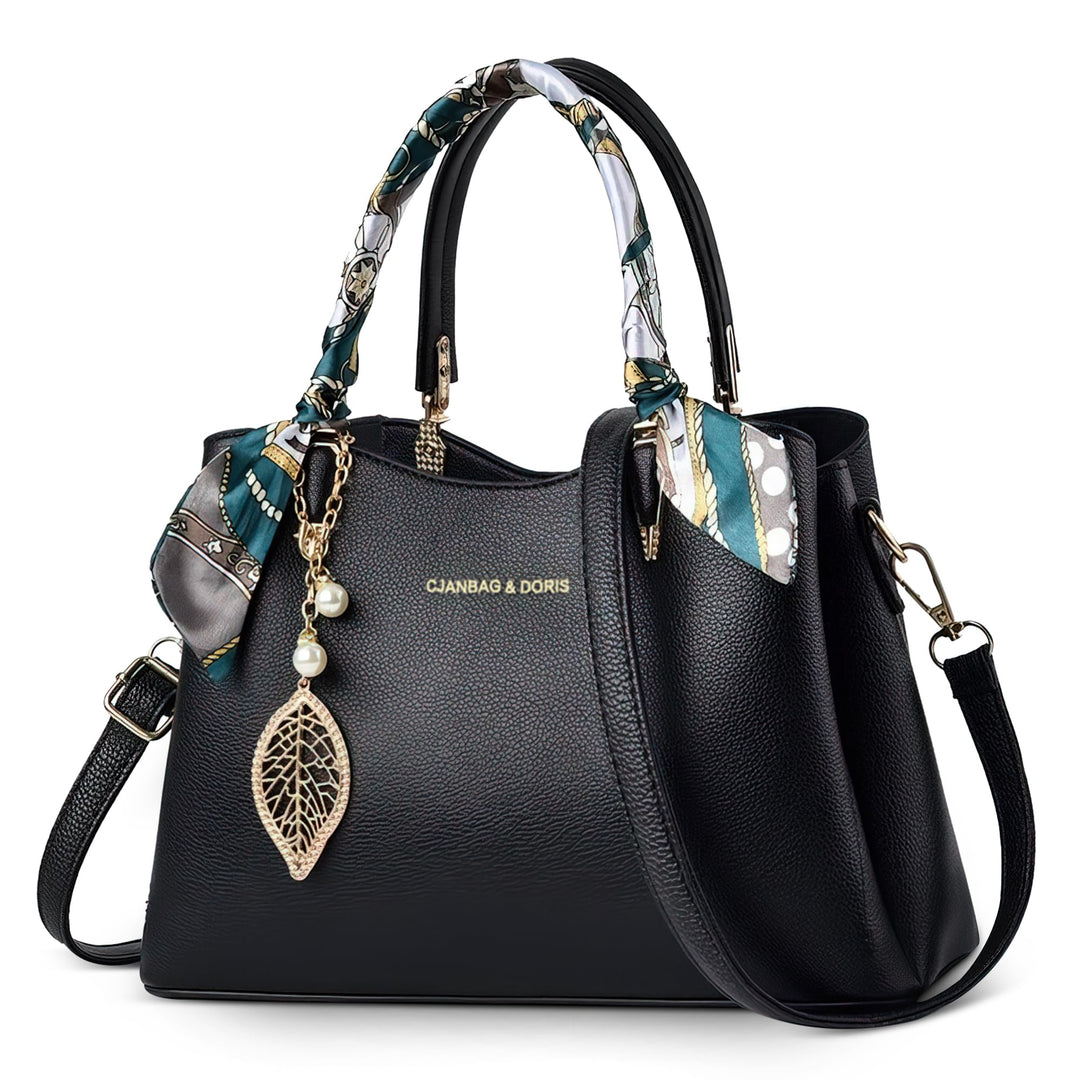 DORRISO Elegant Damen Handtasche Grosse Kapazität Schultertasche mit Einzigartigem Anhänger Umhänget