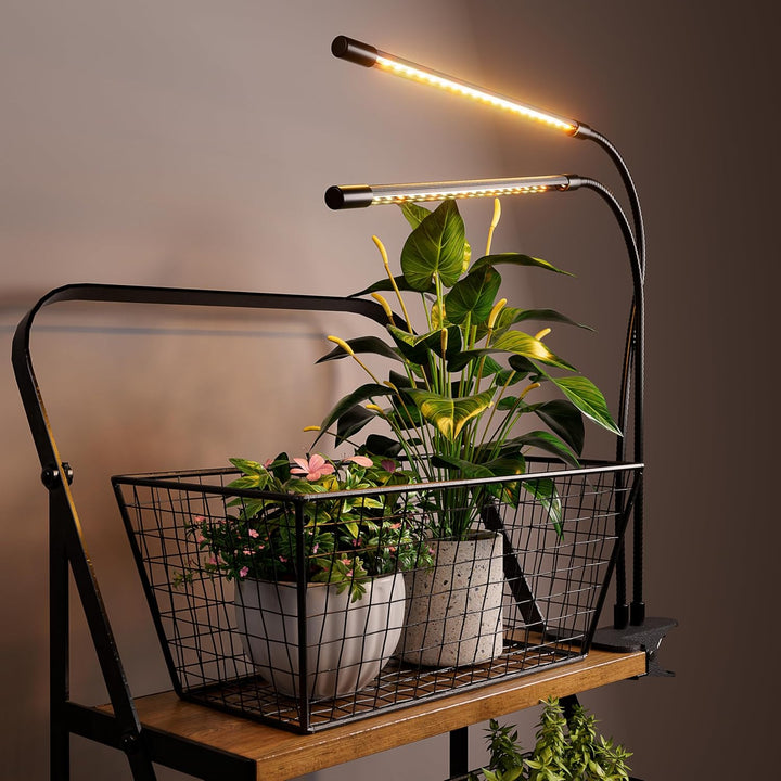 bseah Grow Light Plant Light Indoor Plants, Full Spectrum Clip Plant Growing Lamp, 10-Level Dimmable