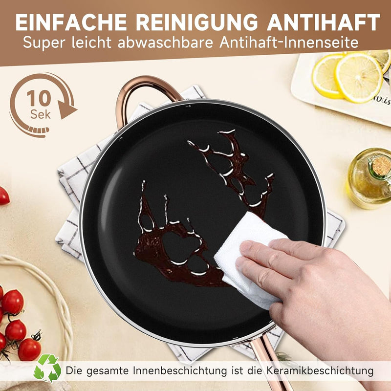 Pfanne induktion HOMELUX Bratpfanne 28 cm,Bratpfanne,Pfannen,beschichtete Pfanne,Pfanne Induktion mi