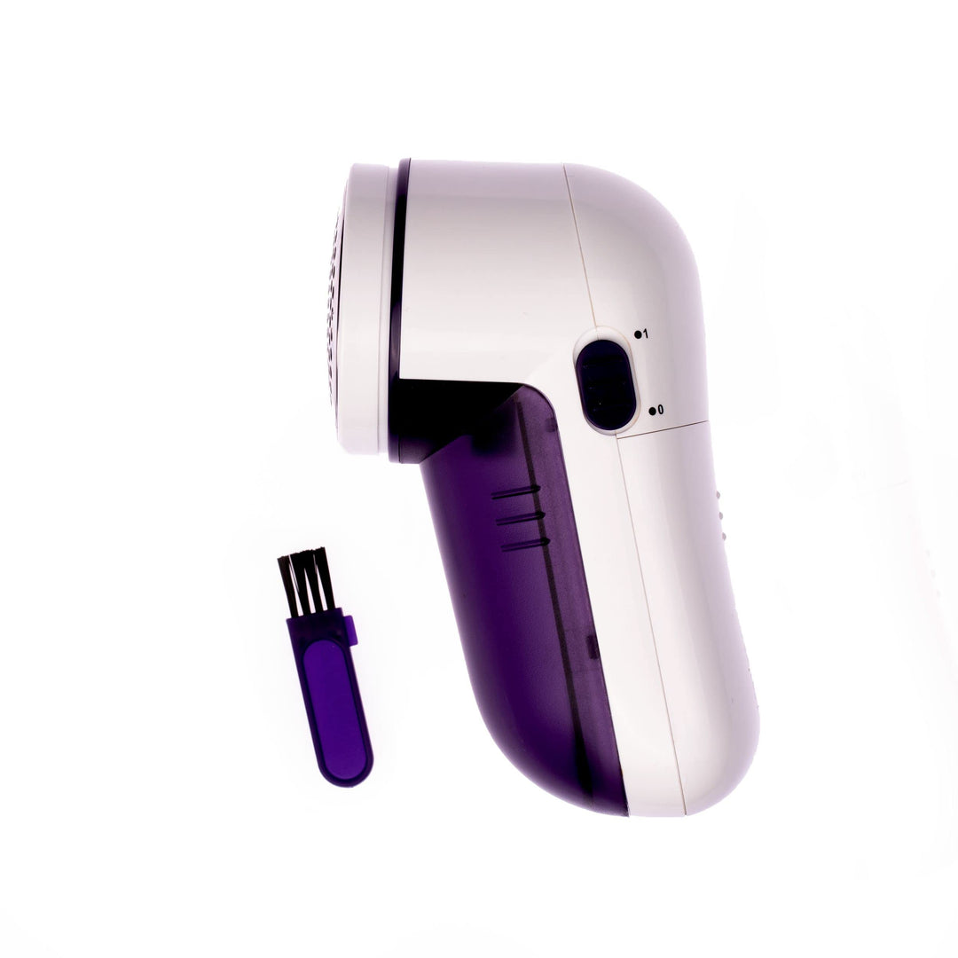Prym - Prym Plastik Metall Lila/Weiss Batteriebetriebener Maxi-Fusselentferner und Stoffrasierer für