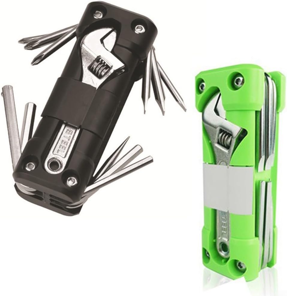 Robustes Motorrad Multi Use Tool Set mit tragbarem Design für Notfälle oder Reisen (Schwarz)