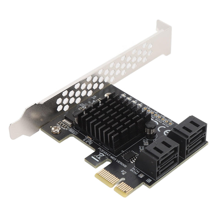 4 Port PCI Express -Expansionskarte, 6 Gbit/S PCIe Serial ATA 3.0 Expansionskarte 88SE9215 CHIP 4 Po