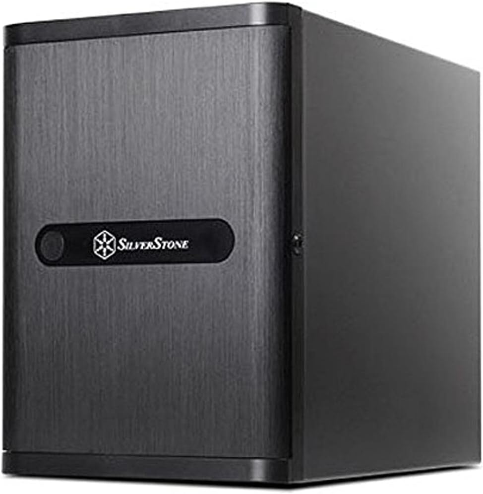SilverStone 71062 SST-DS380 - Case Storage Mini-ITX Computer-Gehäuse mit Fronttür, 8x 3.5" HDD Hot-S