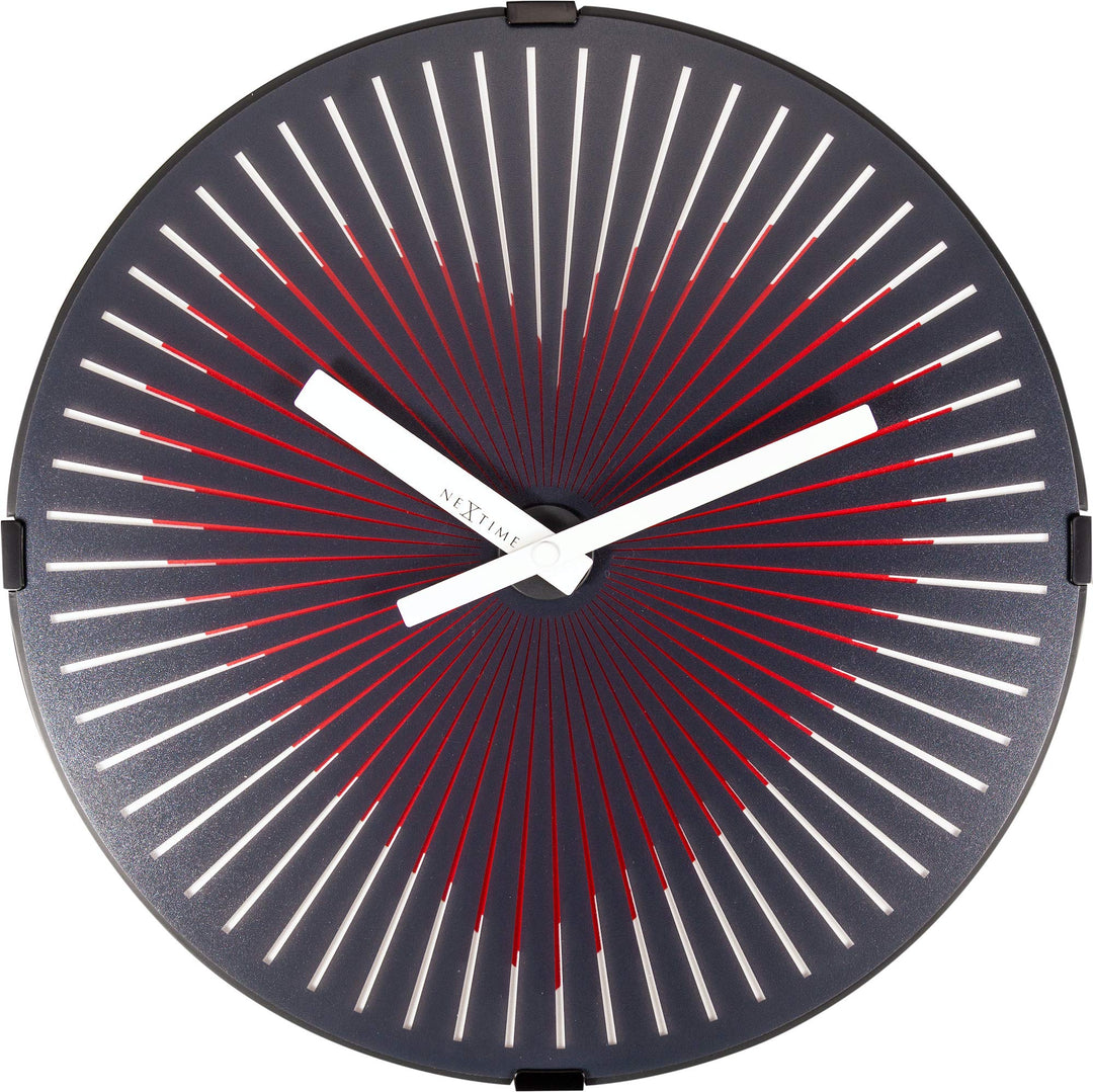 NeXtime Red 3221 Motion Heart, Metall und Kunststoff, Schwarz, 0 cm, 30 x 7 x 30 cm