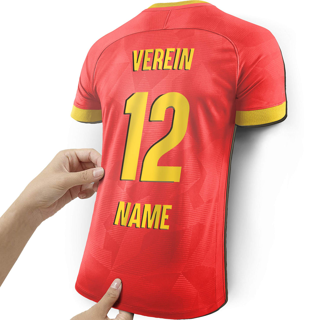 Elbeffekt Trikotlampe für Roma Fans aus Holz - personalisierbares Geschenk - schenke Dein individuel