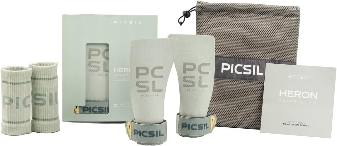 PICSIL Heron Hand Grips – Handschutz aus Aramidfasern, Nutzung mit oder ohne Magnesia, für WOD, Cros