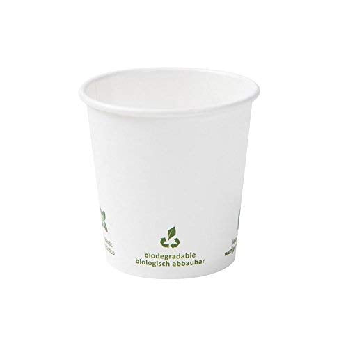 BIOZOYG Bio Pappbecher für Heissgetränke I Espresso Becher Einmalbecher Einweggeschirr biologisch ab