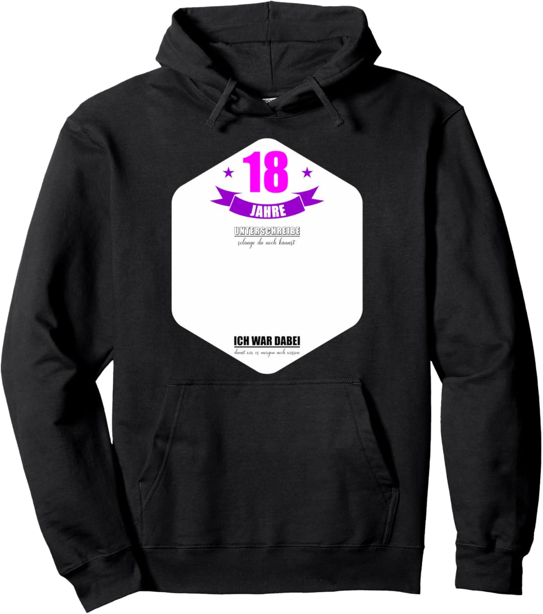 Damen 18 Jahre Geburtstag Lustiges 18 Geburtstag Gästebuch Pullover Hoodie