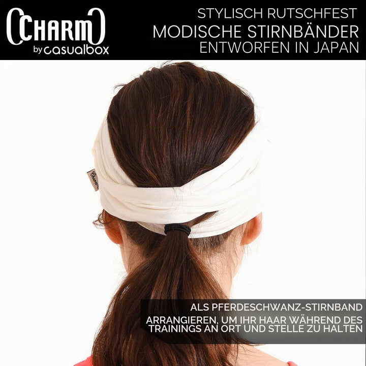 Dünnes Lauf Stirnband Sport Haarband Herren, Bandana Damen Sommer Japanische Mode Lang, Loop Tuch Zu