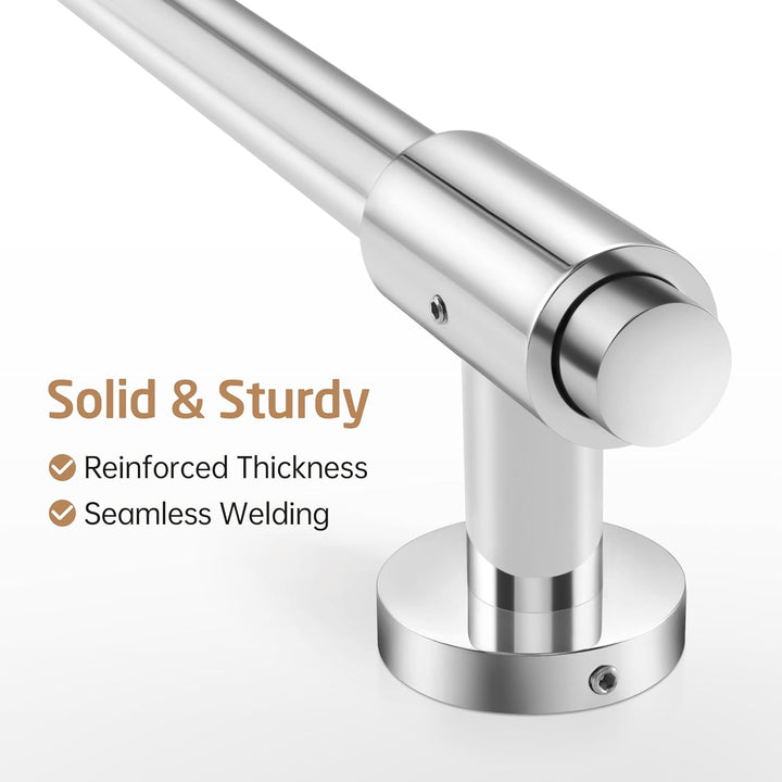 KES Duschstange Brausestange Edelstahl SUS 304 Wandstange mit Duschkopfhalter Verstellbar Stange Dus