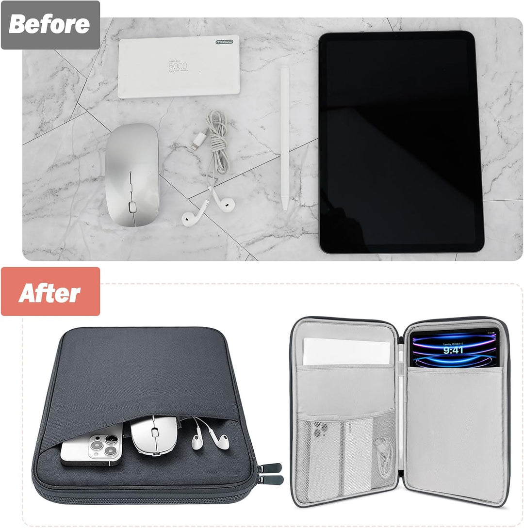 MoKo 9-11" Tablet Tasche Hülle Kompatibel mit iPad Pro 11 M4 2024/11 Zoll iPad Air M2 2024/iPad 10th