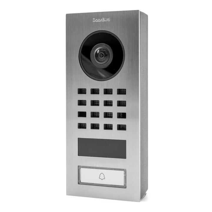 DoorBird D1101V Aufputz IP Video Türstation, Edelstahl V4A | Video-Türsprechanlage mit 1 Ruftaste, W