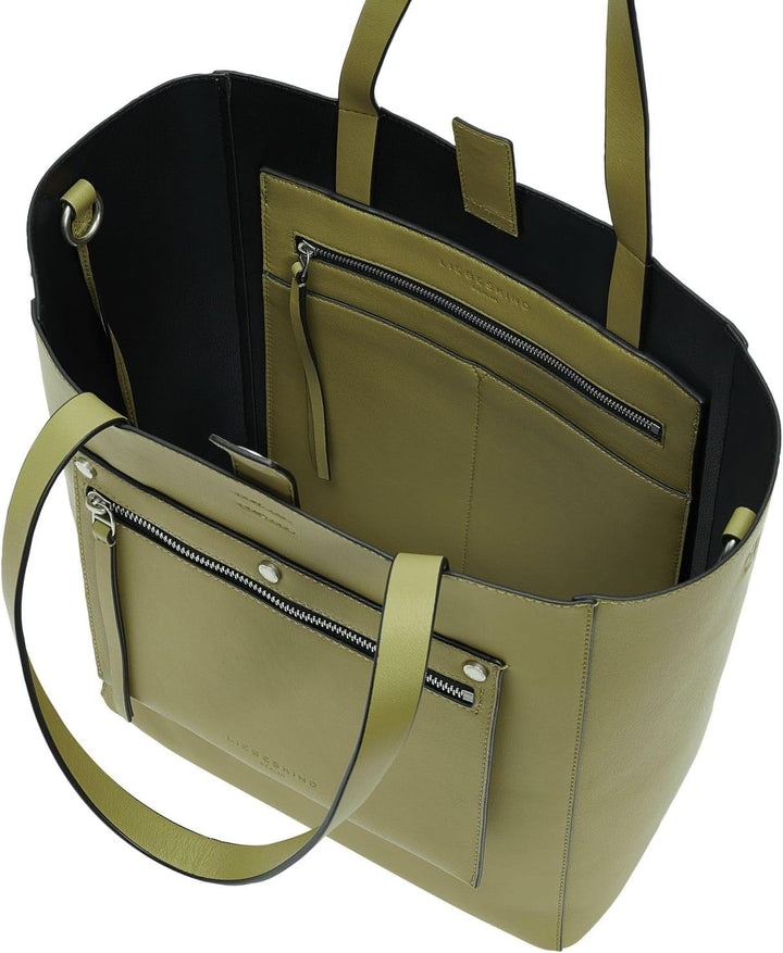 Liebeskind Berlin Damen Steph Schaf Shopper l Princess Green, Princess Green