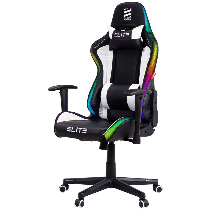 ELITE LED Gaming Stuhl MG200 Destiny - Ergonomischer Bürostuhl - Schreibtischstuhl - Chefsessel - Se