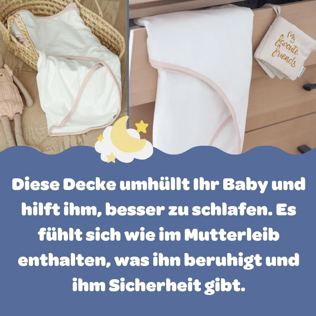 BÉABA, Puck-/Neugeborenendecke, Babydecke, beruhigt das Baby,-Textilien, 100% Baumwolljersey,