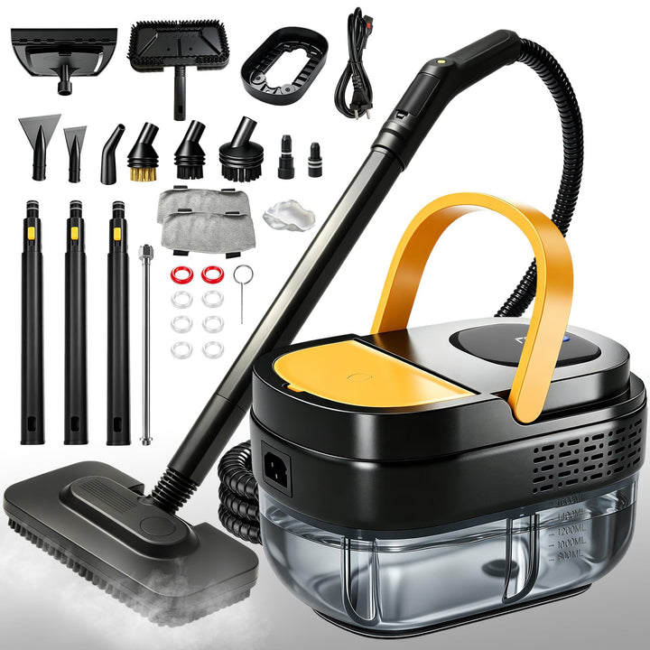 KingSom Dampfreiniger, 2500 W Dampfreiniger Handgerät mit 3 stufig Griff