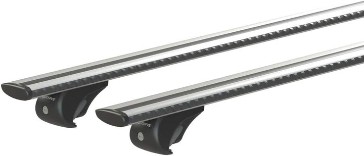 Nordrive N15096 Silenzio Rail Dachträger, 1 Paar, Aluminium, L – 128 cm L - 128 cm, L - 128 cm