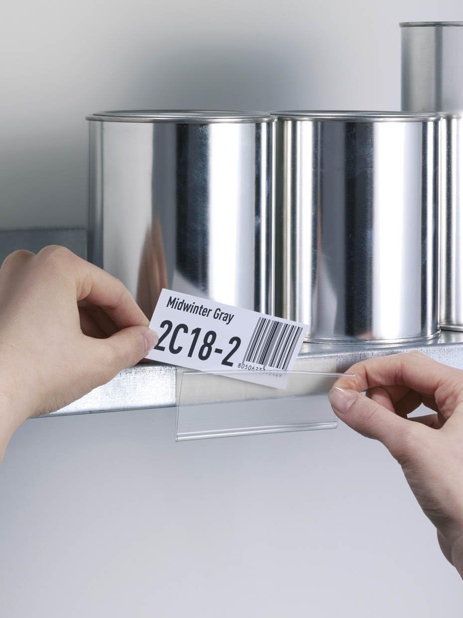 Durable Scannerschienen Scanfix inkl. Etiketten, 200 x 40 mm, transparent, 50 Stück, 802519, 200 x 4