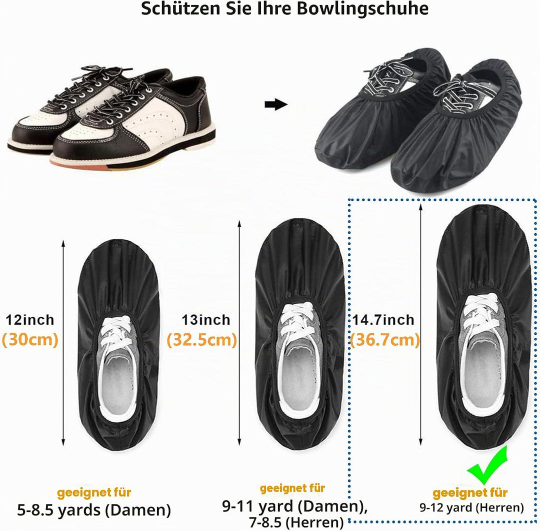 Bowling Schuhabdeckungen für Gym Überschuhe Bowling Schuhüberzieher wasserdichte Und rutschfeste Sch