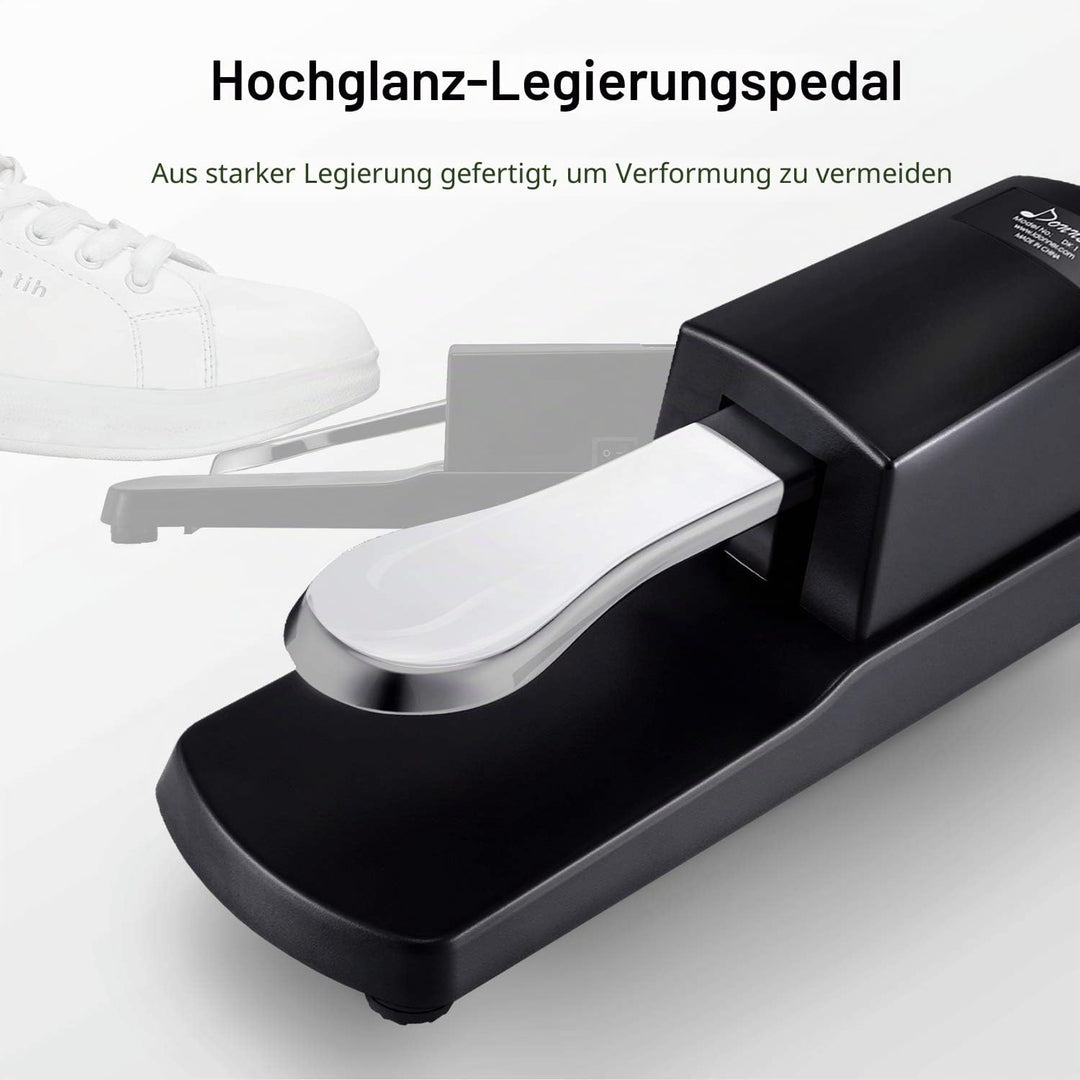 Donner DSP-001 Sustain-Pedal für Keyboard, Klavier Sustain-Pedal Universal-Dämpfer-Fusspedal für Dig