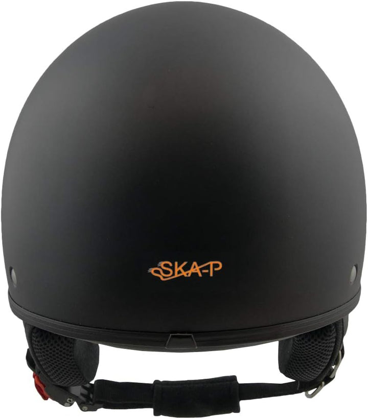 SKA-P Helm demi jet 1FH SMARTY, Schwarz matt, S
