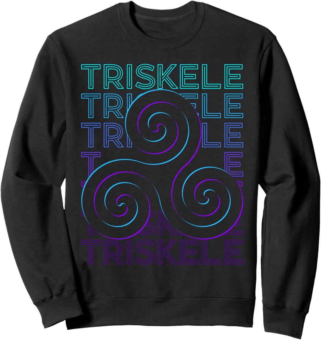 Triskele Triskelion Antikes keltisches Symbol Dreifachspirale Sweatshirt