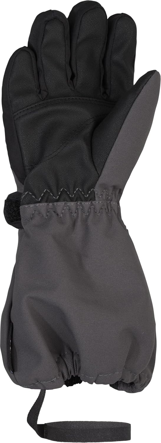 Ziener Unisex Baby Lauro Ski-Handschuhe/Winter | wasserdicht, Lange Stulpe, reflektierend 110 black.