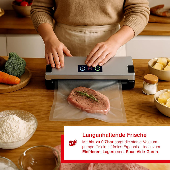 Solis Vakuumiergerät Vac Smart 577 - Einschweissgerät für Lebensmittel - Vakuumierer/Folienschweissg