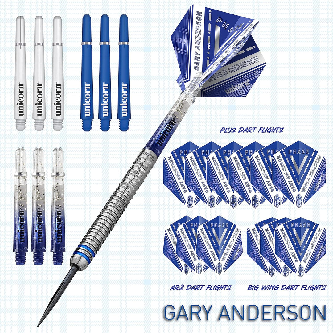 Unicorn Weltmeister Natur Darts 21 g blau / silber, 21 g blau / silber